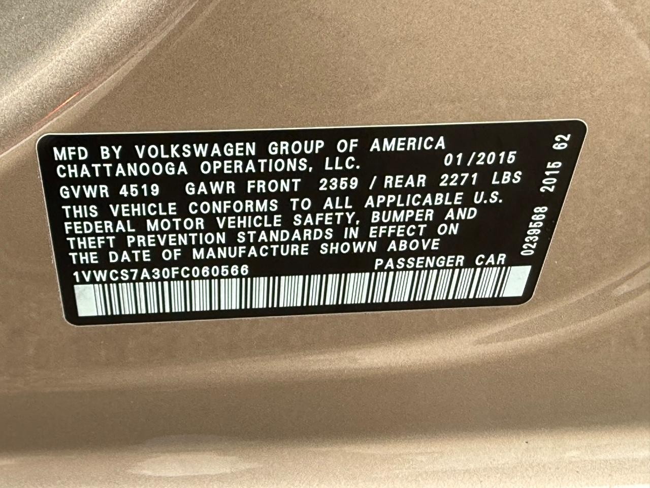 Volkswagen Passat Vehicle Image 22