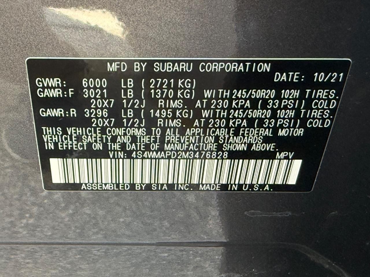 Subaru Ascent Vehicle Image 24