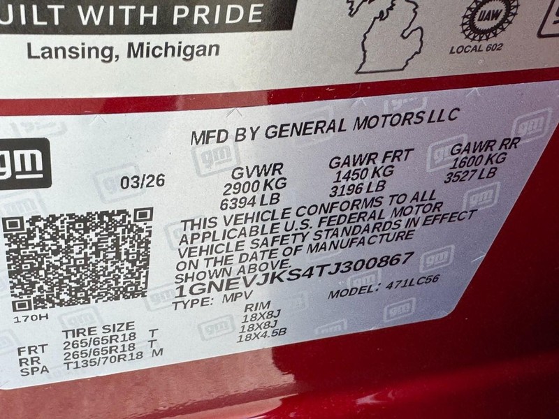 Chevrolet Traverse Vehicle Image 18