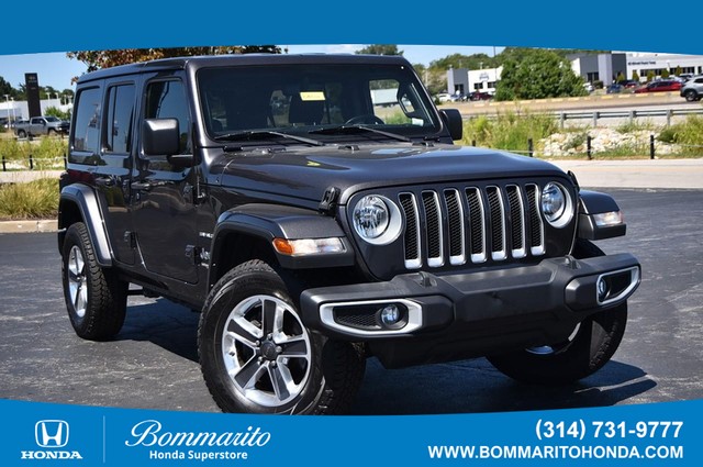 2021 Jeep Wrangler Sahara at Frazier Automotive in Hazelwood MO