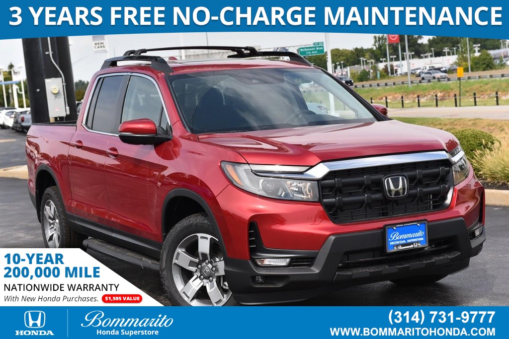 Radiant Red Metallic 2026 Honda Ridgeline Pickup Truck All-Wheel Drive Automatic