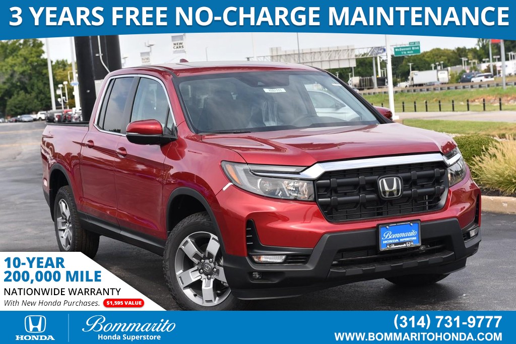 Radiant Red Metallic 2026 Honda Ridgeline Pickup Truck All-Wheel Drive Automatic