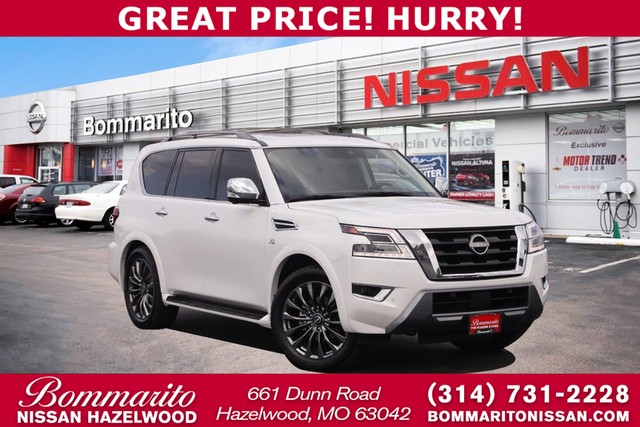 2021 Nissan Armada Platinum at Frazier Automotive in Hazelwood MO