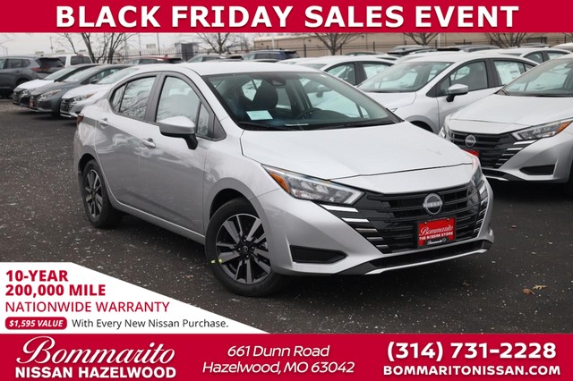 2025 Nissan Versa SV at Bommarito MSRP site in Hazelwood MO