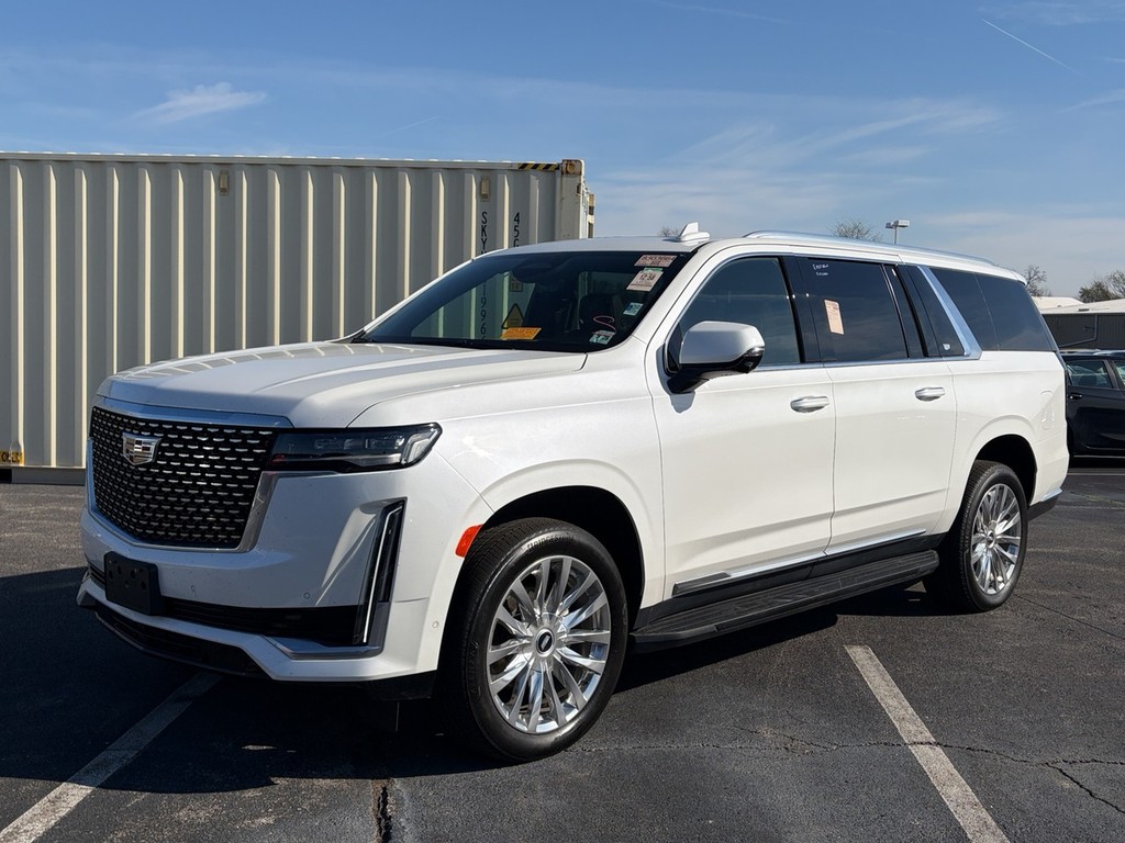 Crystal White Tricoat 2023 Cadillac Escalade ESV Premium Luxury 4WD SUV / Crossover Four-Wheel Drive Automatic