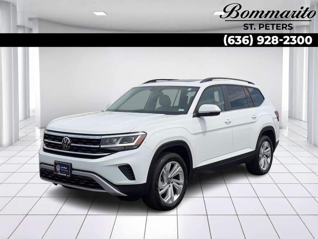 Pure White 2023 Volkswagen Atlas SUV / Crossover All-Wheel Drive Automatic