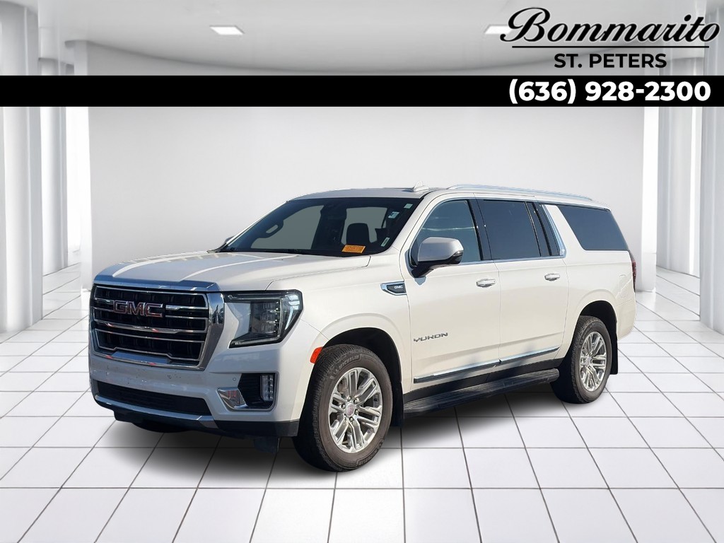 White Frost 2021 GMC Yukon XL SUV / Crossover Four-Wheel Drive Automatic