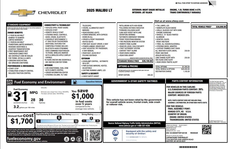 Chevrolet Malibu Vehicle Full-screen Gallery Image 02