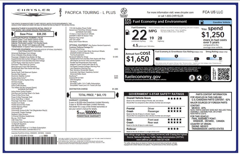 Chrysler Pacifica Vehicle Full-screen Gallery Image 02