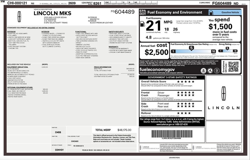 Lincoln MKS Vehicle Full-screen Gallery Image 02