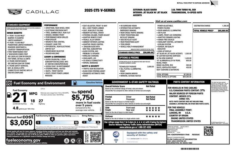 Cadillac CT5-V Vehicle Full-screen Gallery Image 02