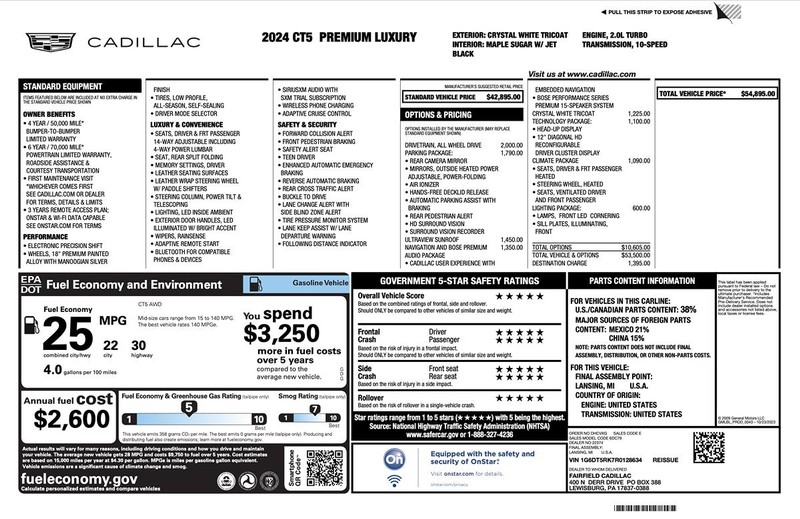 Cadillac CT5 Vehicle Full-screen Gallery Image 02