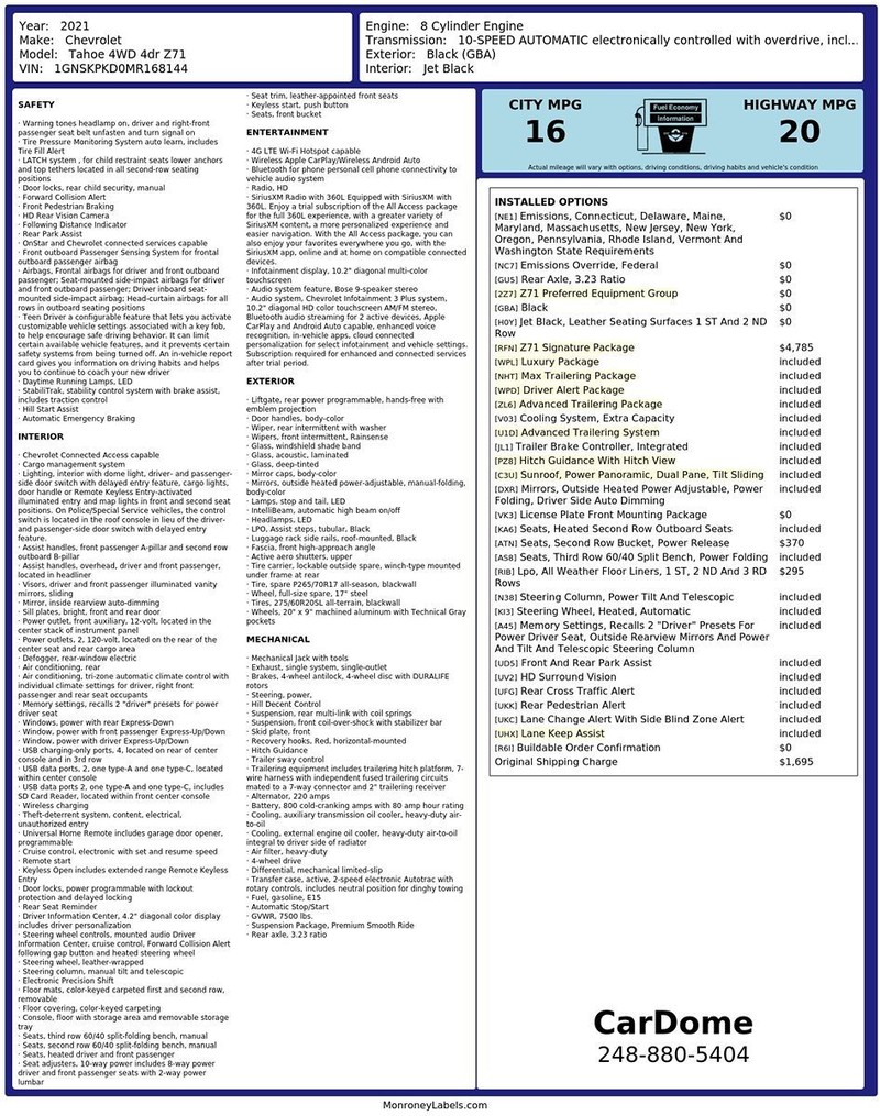 Chevrolet Tahoe Vehicle Full-screen Gallery Image 02