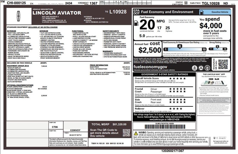 Lincoln Aviator Vehicle Full-screen Gallery Image 02