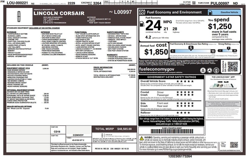Lincoln Corsair Vehicle Full-screen Gallery Image 02