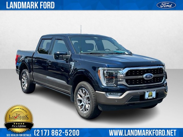 Used 2022 Ford F-150 Lariat with VIN 1FTFW1E85NFB15694 for sale in Springfield, IL