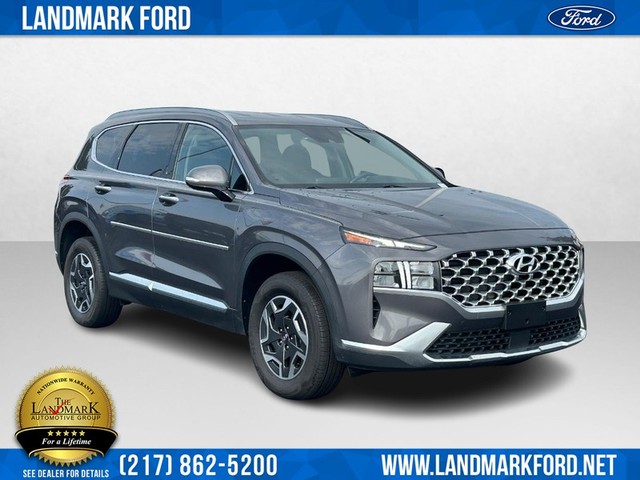 Used 2021 Hyundai Santa Fe Blue with VIN KM8S2DA13MU002675 for sale in Springfield, IL