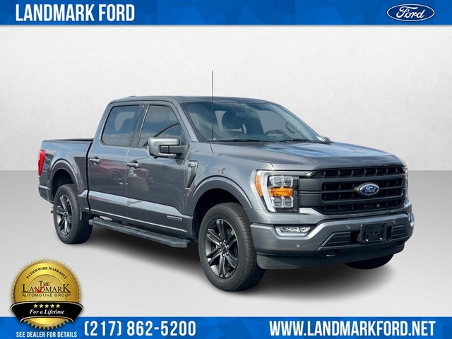 Used 2022 Ford F-150 Lariat with VIN 1FTFW1ED4NFA43299 for sale in Springfield, IL