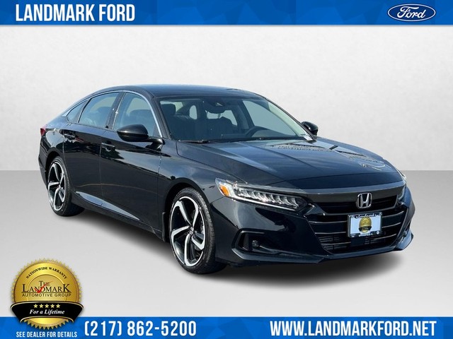 Used 2021 Honda Accord Sport SE with VIN 1HGCV1F40MA069142 for sale in Springfield, IL