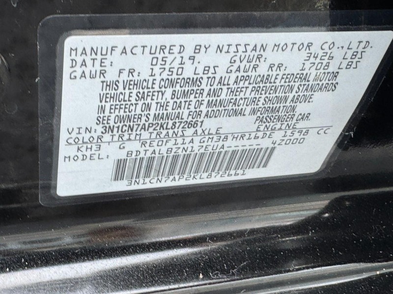 Nissan Versa Sedan Vehicle Image 22