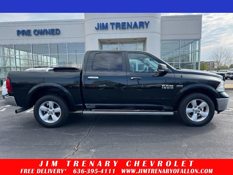 Black Forest Green Pearl 2017 RAM 1500 Outdoorsman Crew Cab 4WD Pickup Truck Four-Wheel Drive