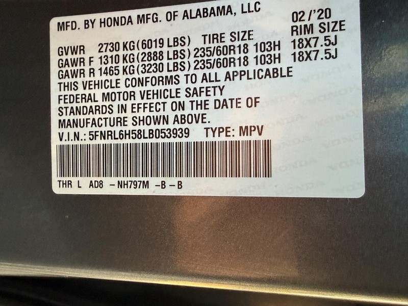 Honda Odyssey Vehicle Image 24