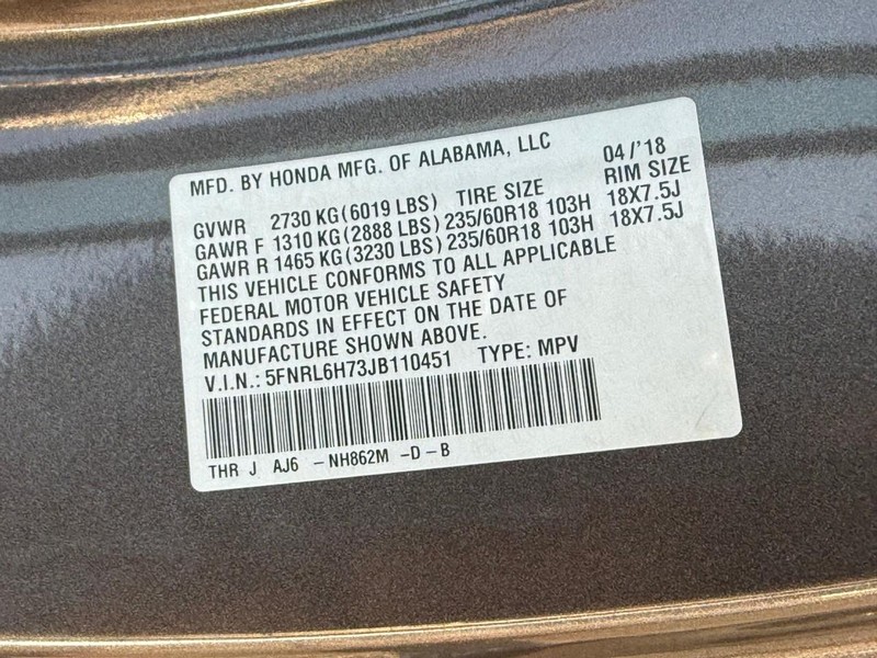 Honda Odyssey Vehicle Image 31