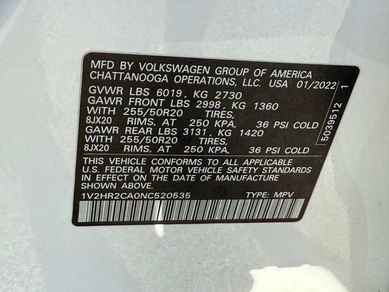 Volkswagen Atlas Vehicle Image 29