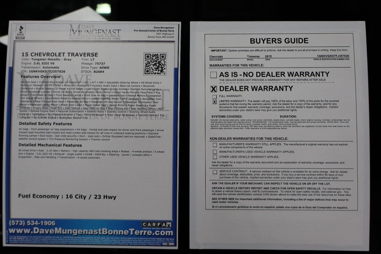 Chevrolet Traverse Vehicle Full-screen Gallery Image 23