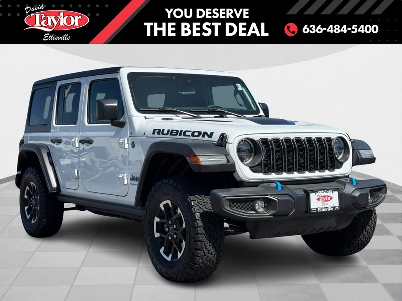 Used 2024 Jeep Wrangler 4xe Rubicon 4XE with VIN 1C4RJXR68RW241044 for sale in Ellisville, MO