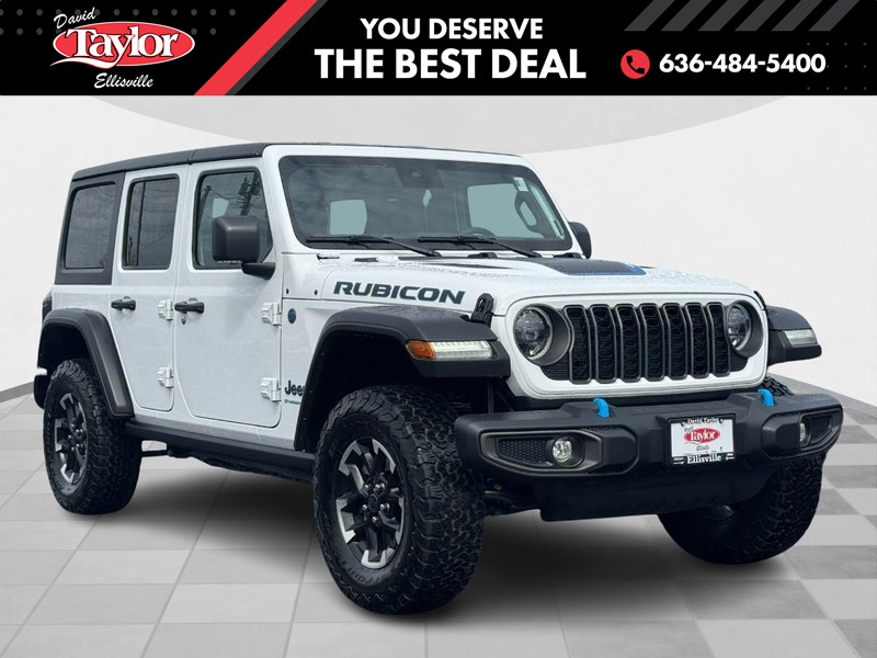 Used 2024 Jeep Wrangler 4xe Rubicon 4XE with VIN 1C4RJXR6XRW241045 for sale in Ellisville, MO