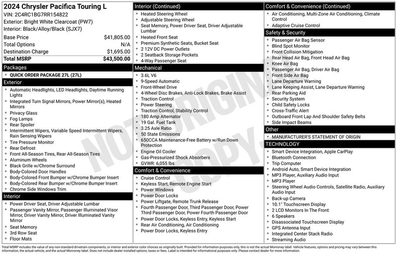 Chrysler Pacifica Vehicle Full-screen Gallery Image 41