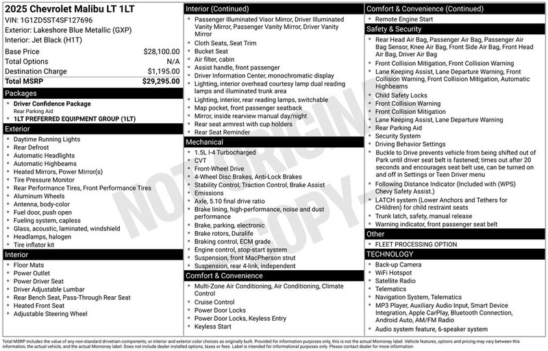 Chevrolet Malibu Vehicle Full-screen Gallery Image 40