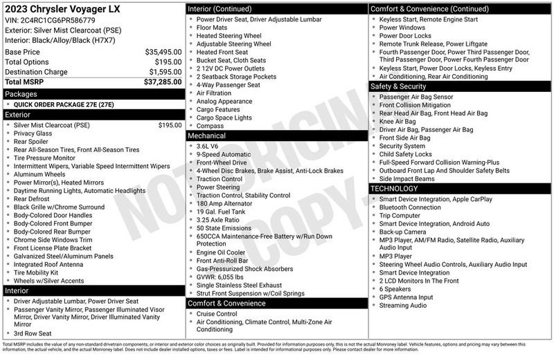 Chrysler Voyager Vehicle Full-screen Gallery Image 40