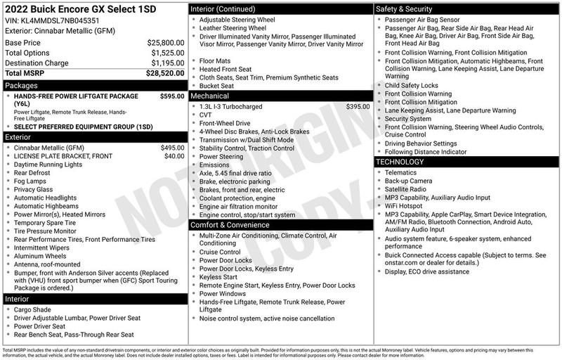 Buick Encore GX Vehicle Full-screen Gallery Image 4