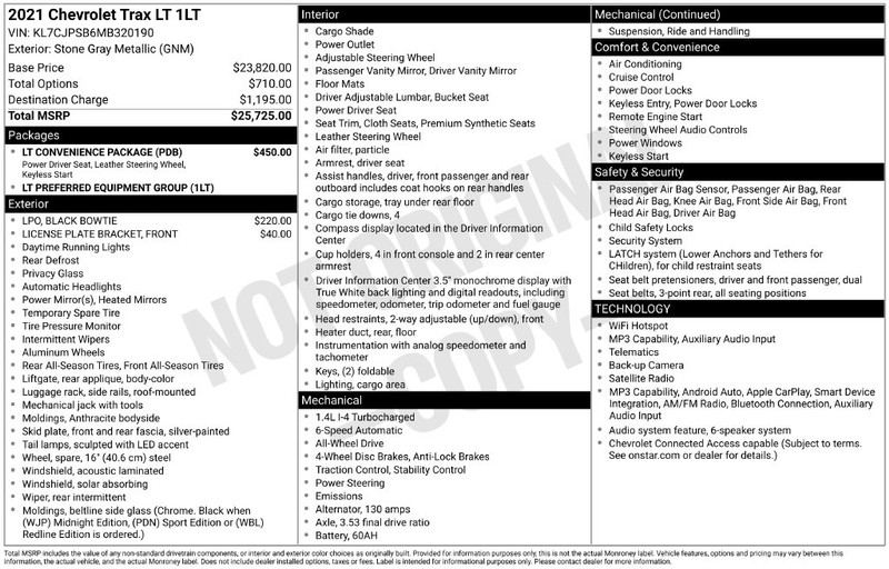 Chevrolet Trax Vehicle Full-screen Gallery Image 4
