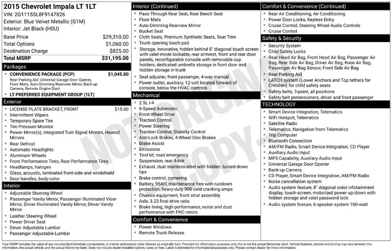 Chevrolet Impala Vehicle Full-screen Gallery Image 4