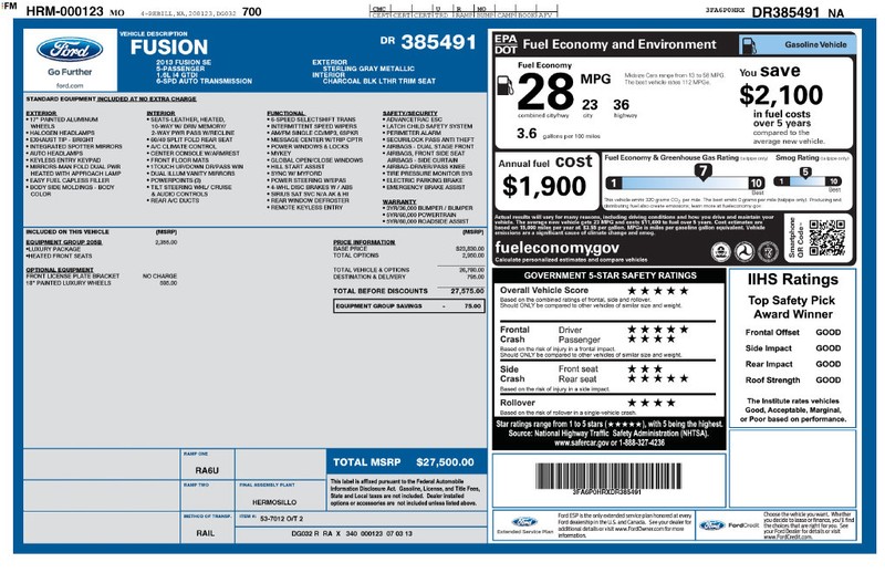 Ford Fusion Vehicle Full-screen Gallery Image 6