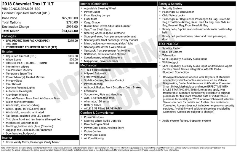 Chevrolet Trax Vehicle Full-screen Gallery Image 6