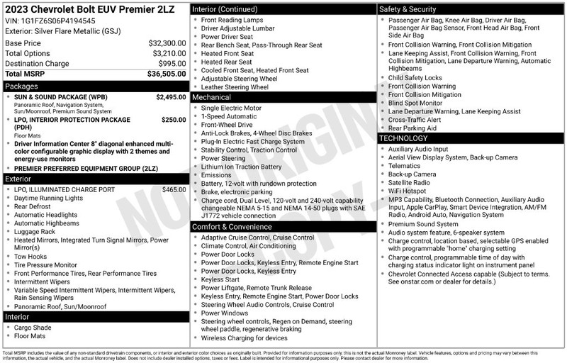 Chevrolet Bolt EUV Vehicle Full-screen Gallery Image 6