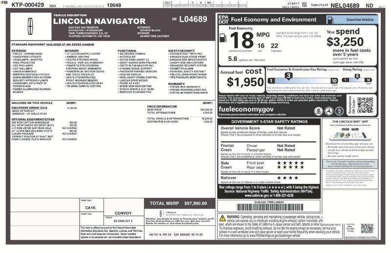 Lincoln Navigator Vehicle Full-screen Gallery Image 6