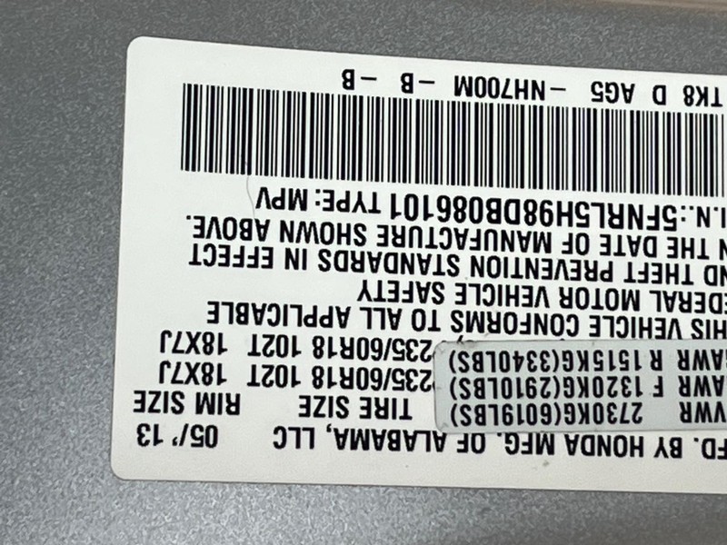 Honda Odyssey Vehicle Image 13
