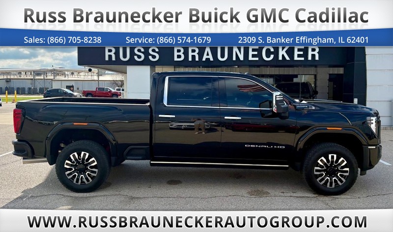 Onyx Black 2025 GMC Sierra 2500HD Denali Ultimate Crew Cab 4WD Pickup Truck Four-Wheel Drive Automatic