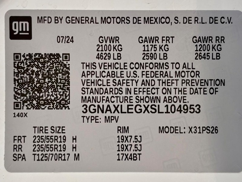 Chevrolet Equinox Vehicle Full-screen Gallery Image 33