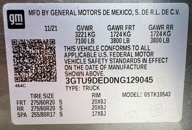 2022 GMC Sierra 1500 Limited 4WD SLT Crew Cab thumbnail image 34