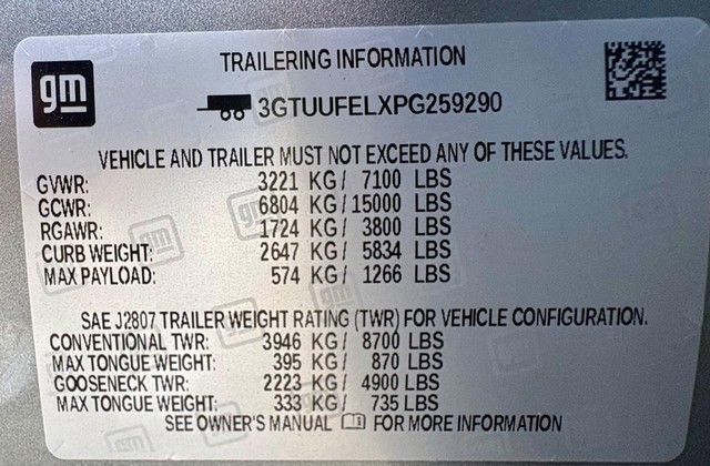 2023 GMC Sierra 1500 4WD AT4X Crew Cab thumbnail image 36