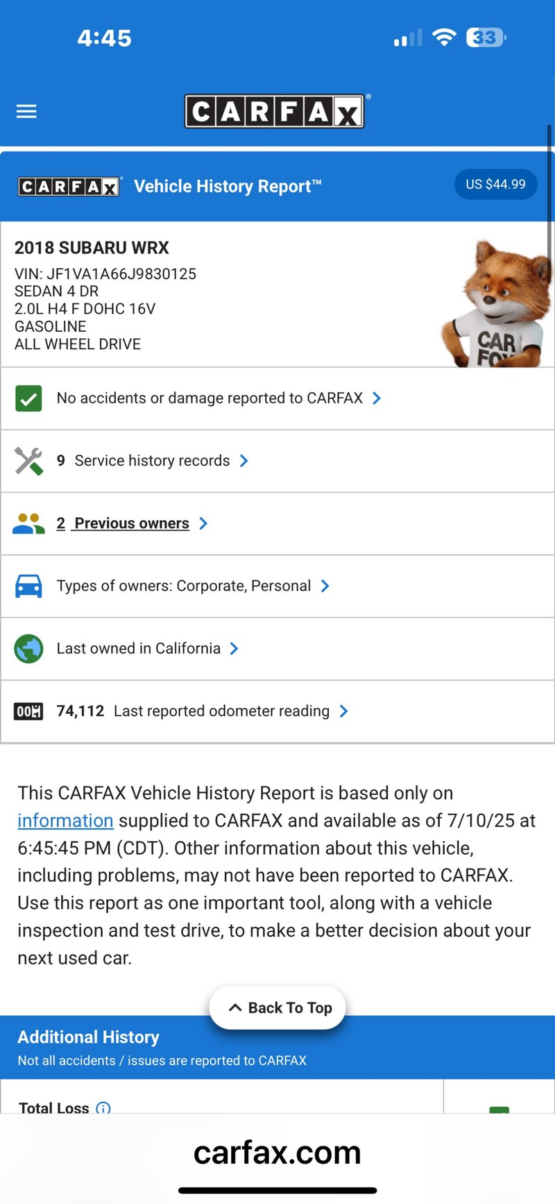Subaru WRX Vehicle Full-screen Gallery Image 02