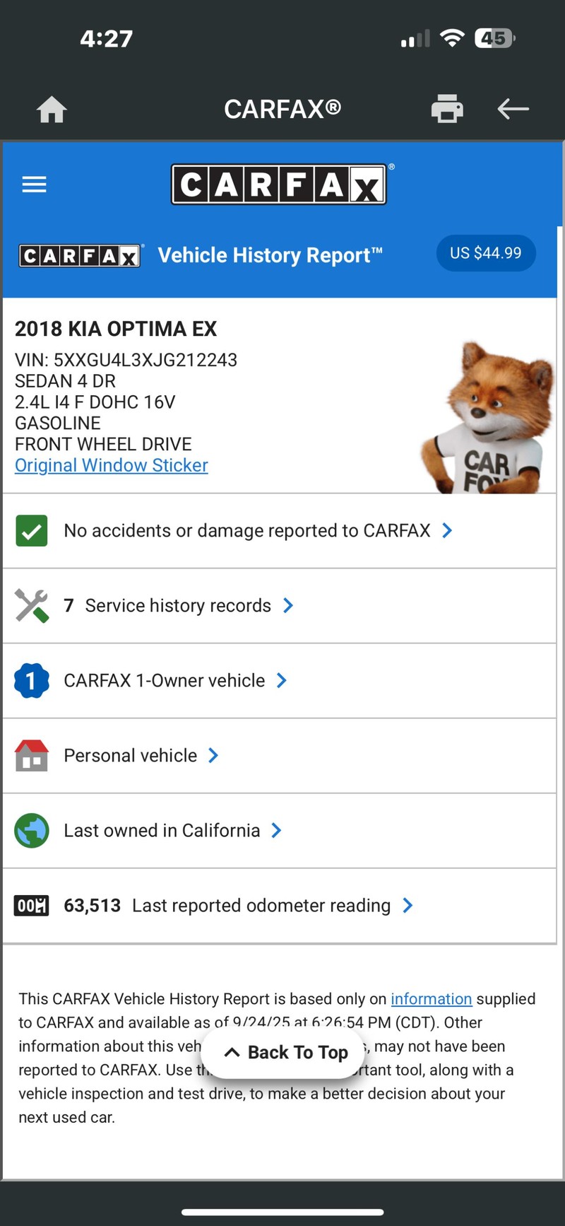 Kia Optima Vehicle Full-screen Gallery Image 02