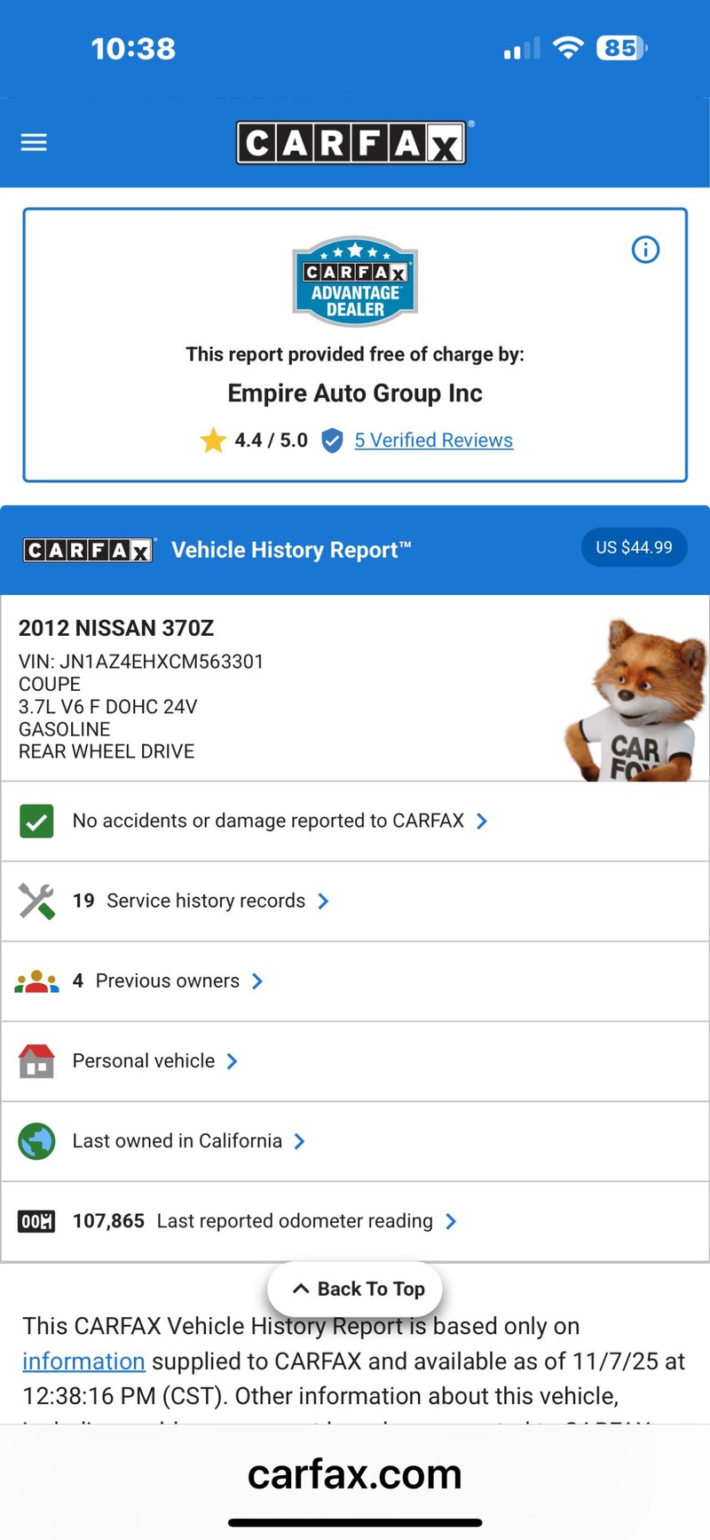 Nissan 370Z Vehicle Full-screen Gallery Image 02