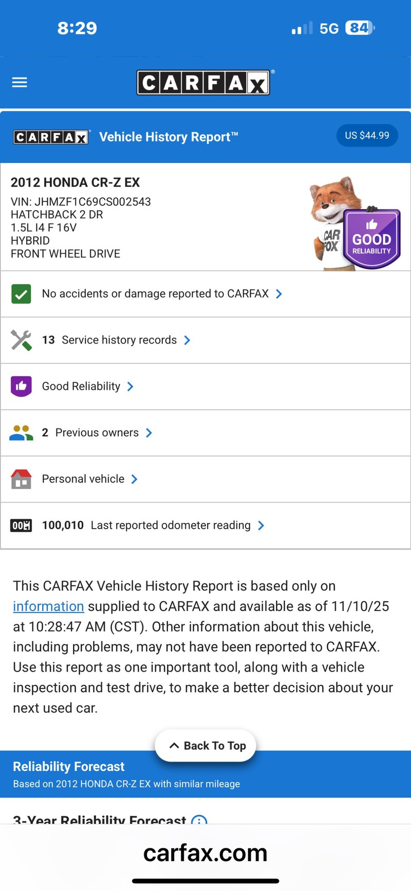 Honda CR-Z Vehicle Full-screen Gallery Image 02